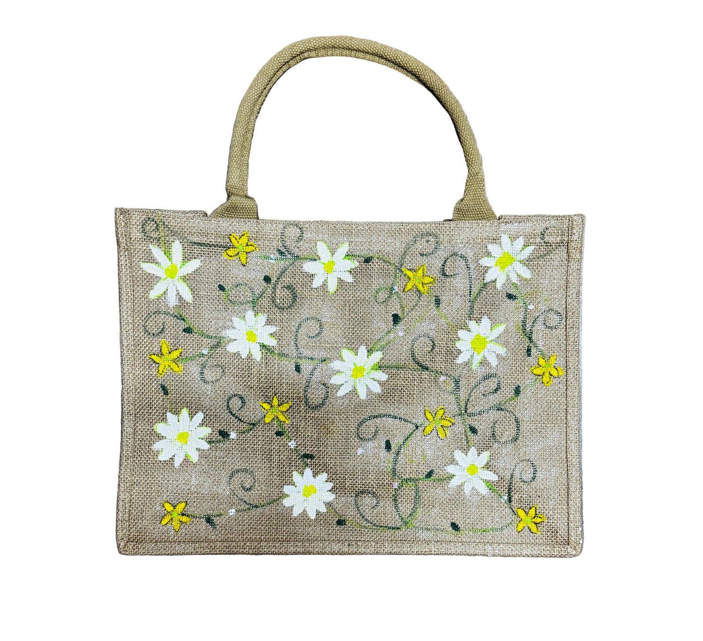 Raffia tote bag