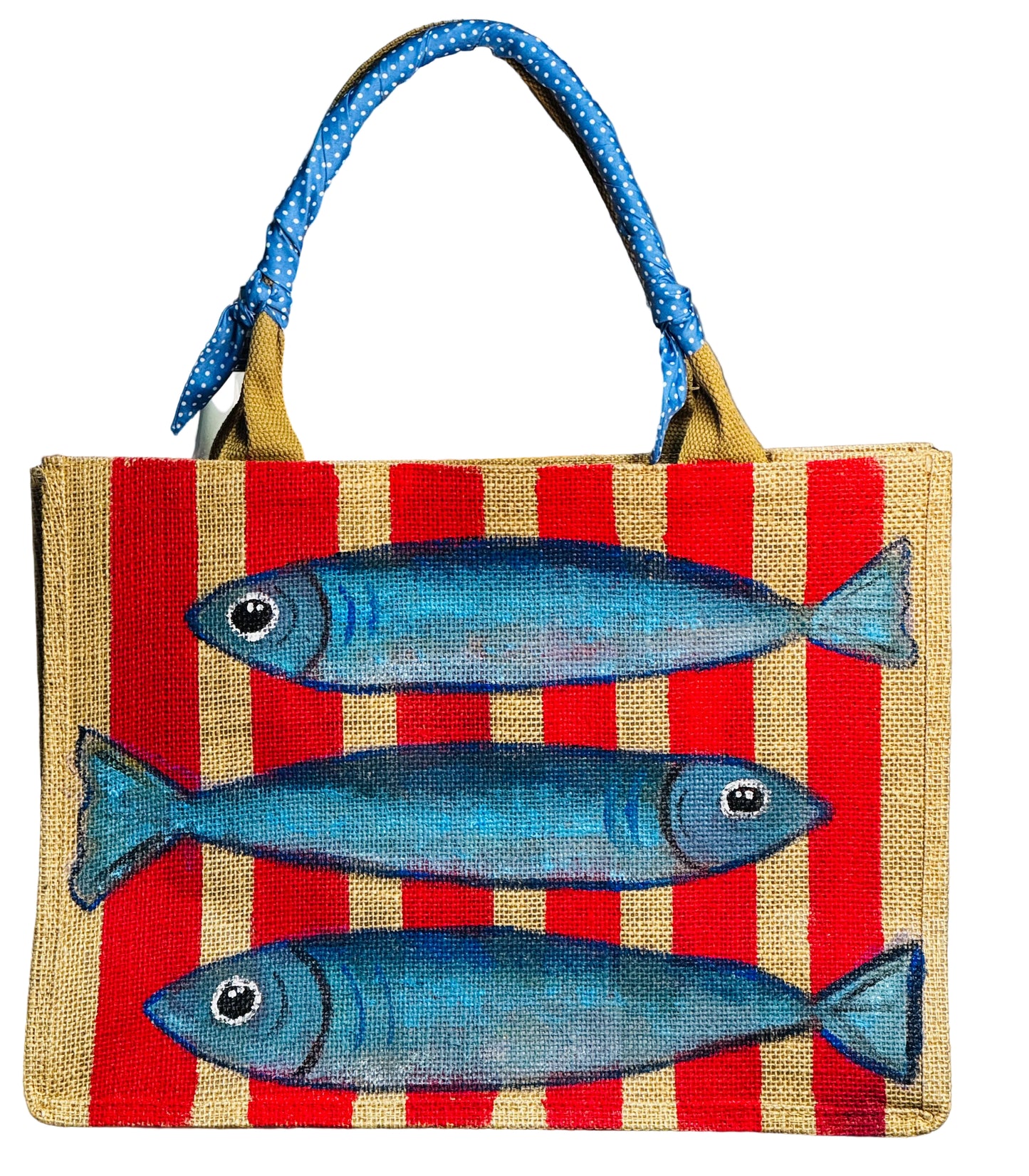 Raffia tote bag