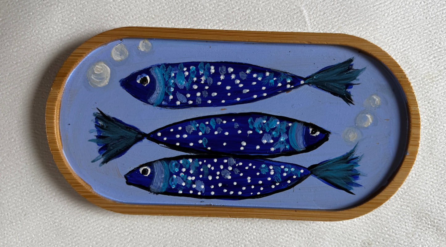 Wood jewelry dish