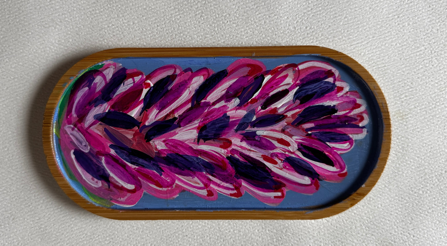 Wood jewelry dish