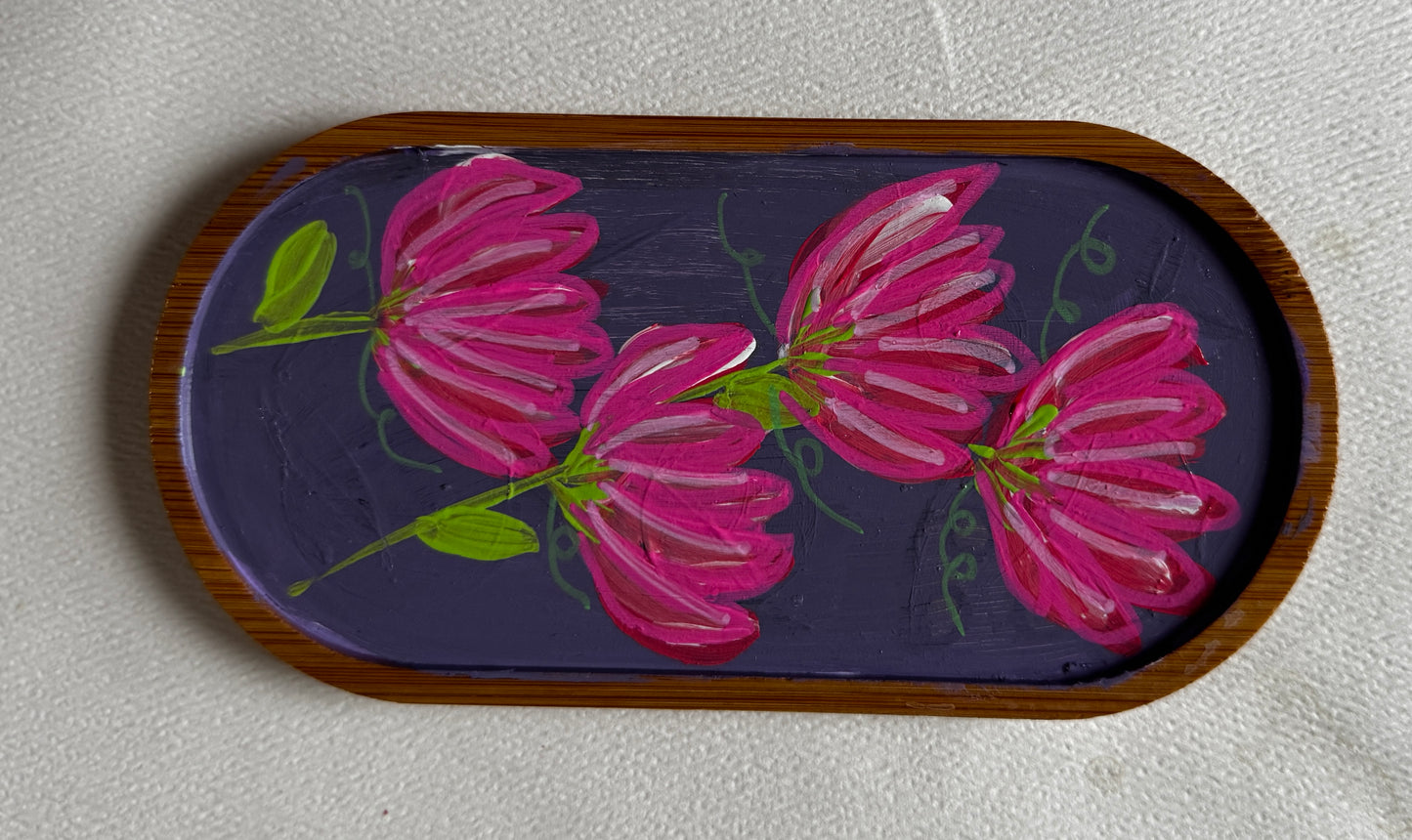 Wood jewelry dish