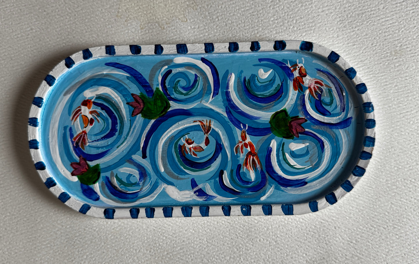 Wood jewelry dish