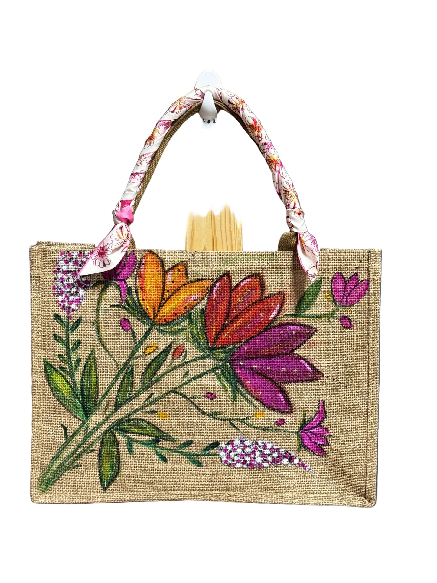 Raffia tote bag