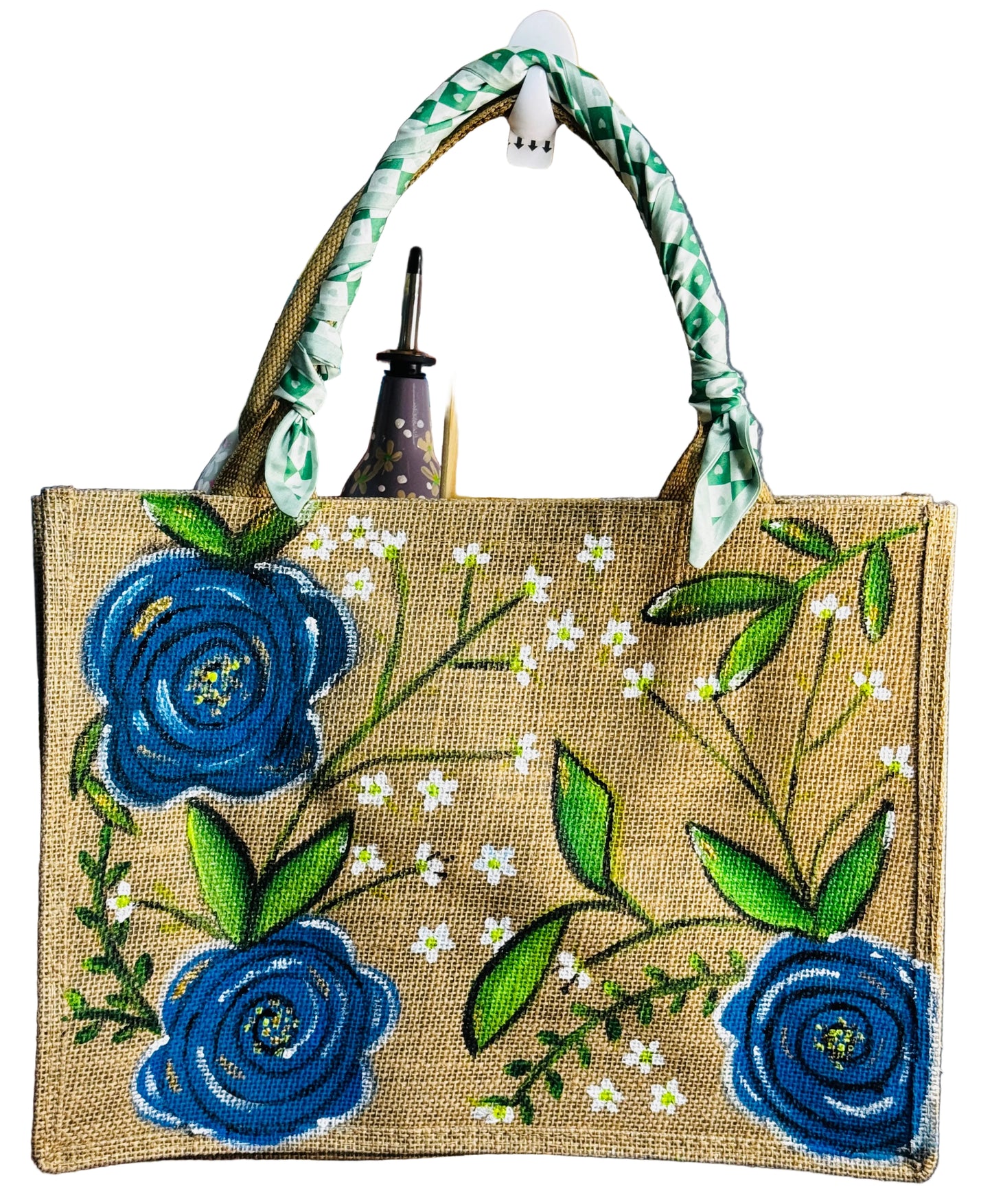 Raffia tote bag