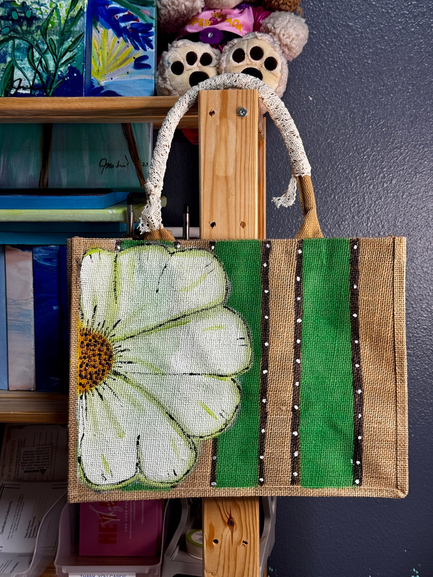 Raffia tote bag