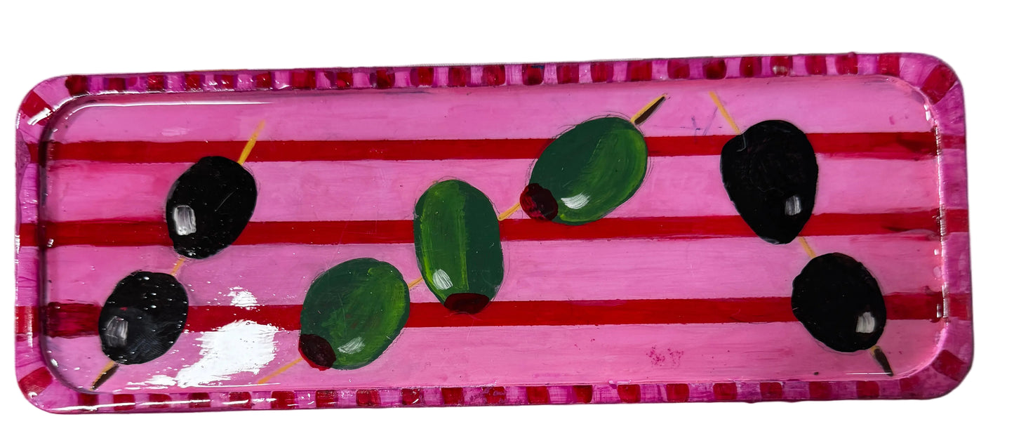 Wood jewelry dish